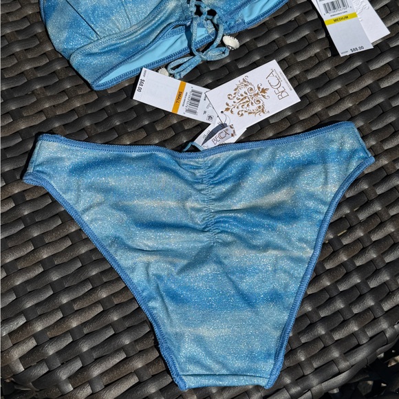 BECCA Sparkling Blue Bikini - Size S/M - NWT - Picture 8 of 16